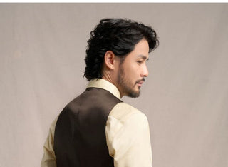 [CULTUM] 1930s Wool Blend Twill 4-Pocket Vest