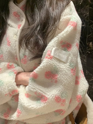 Flower fleece jacket