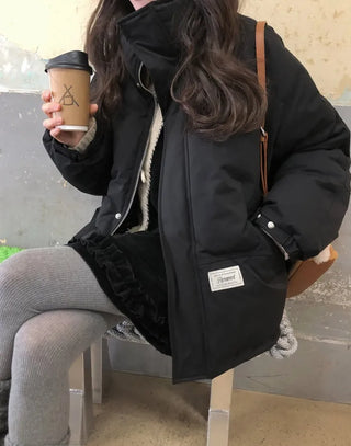 (2 colors) Duck Down Half Down Jacket