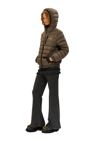[Moromoro2] Lace Trim Hooded Down Jacket /  Vest