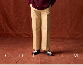 [CULTUM] Wool Blend V-Neck Knit Cardigan