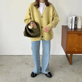 P Lettering Cardigan