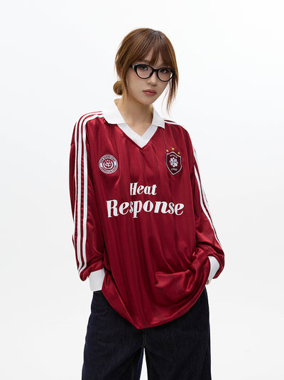 Blokecore Oversized Lettering Stripe T-Shirt
