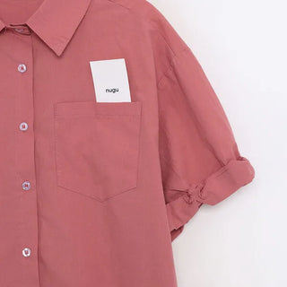 Roll-up half-sleeve shirt