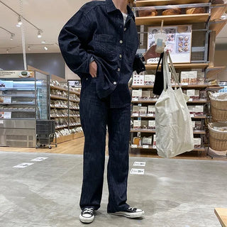 hake black denim shirts