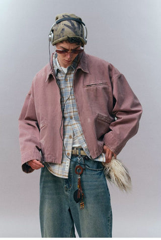 [Monterest] Washed Distressed Work Jacket