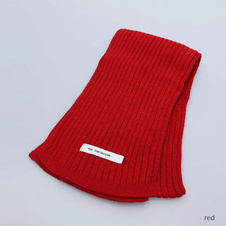 Rib-knit scarf