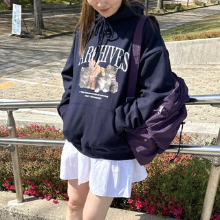 Cat Oversized Hoodie