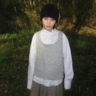Cross-button blouse