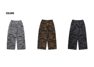 [MASONPRINCE] Camo Lightweight Utility Parachute Pants
