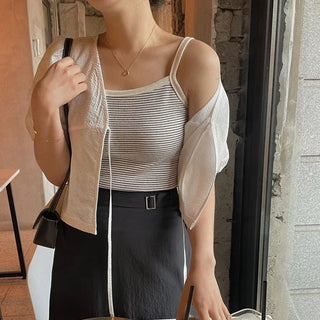 janjan stripe sleeveless