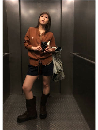 MASONPRINCE Fake Two-piece Cardigan