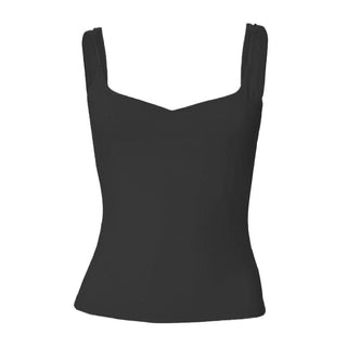 Sweetheart neck solid backless cami top
