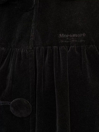 [Moromoro2] Velvet Puff Sleeve Bow Top & Bud  Skirt