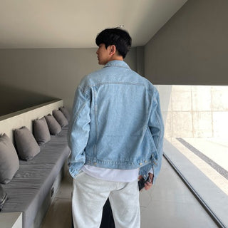 Cherry Blossom Washed Denim Jacket (2 colors)