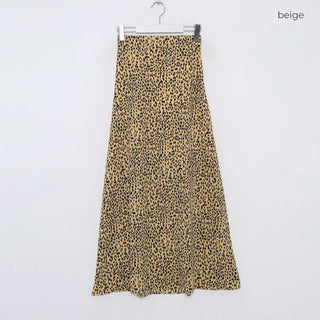 rizel leopard long skirt