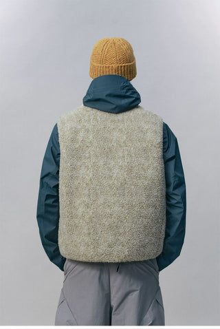 [Monterest] Reversible Fleece Stand Collar Vest