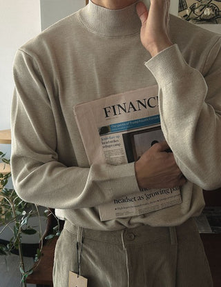 1 + 1 Cashmere Mock Turtleneck Knit (5 colors)