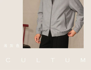 [CULTUM] Wool Blend Hooded Zip-Up Jacket