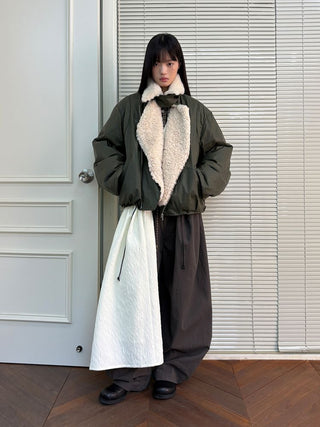 [NeverSeez] Jacquard Voluminous Skirt