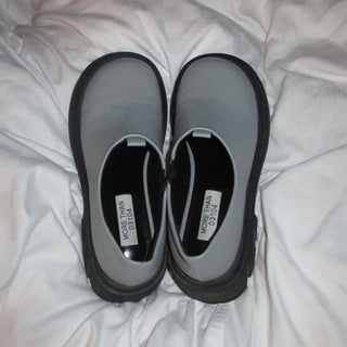 Round low chunky loafers