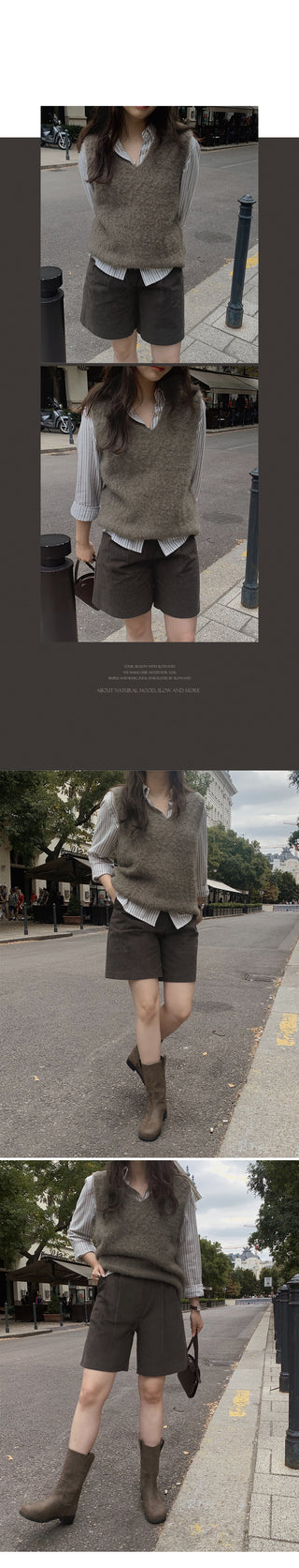Winter Peach Fleece-Lined Half Pants - 3 Sizes