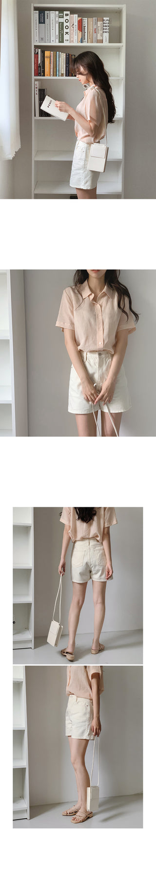 Natural Cream Cotton Shorts - 4 sizes