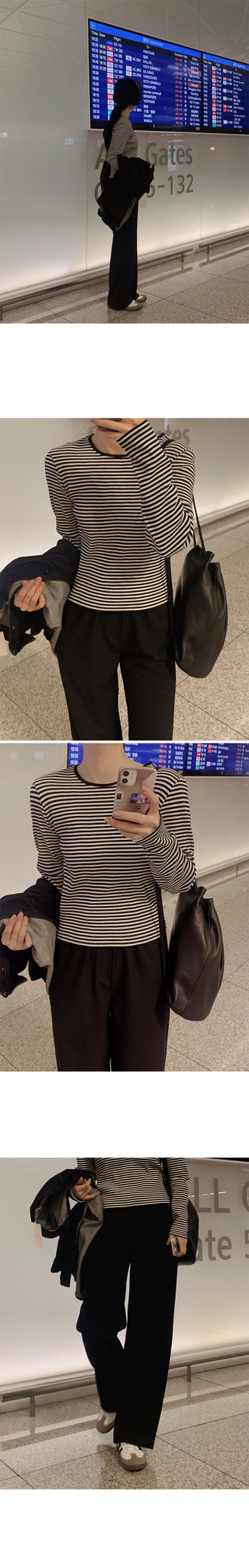 Striped T-shirt - 3 colors