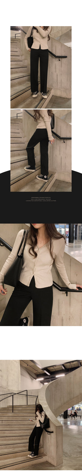 (basic/long) Straight slacks - 4 sizes
