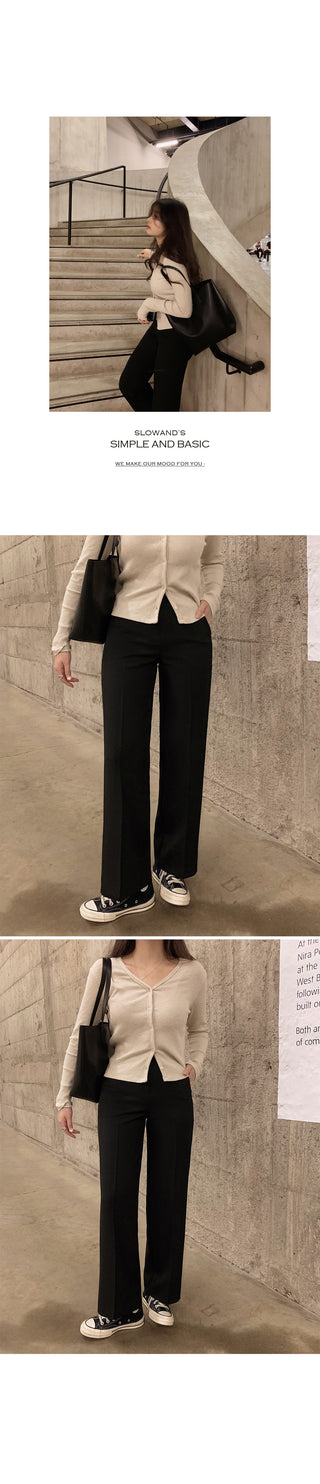 (basic/long) Straight slacks - 4 sizes