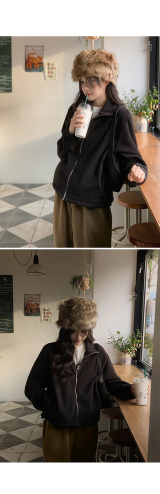Loose-fit fleece hoodie - 3 colors