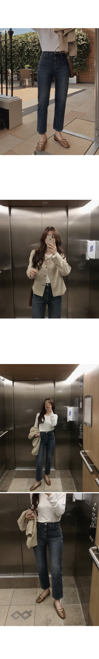 (basic/long) Land Dark Denim Pants