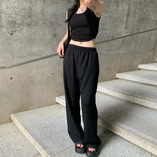 Wrinkle Straight Pants