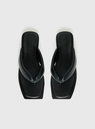 Rylin Puff Thong Sandals Black