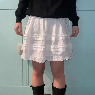 Lace medium skirt
