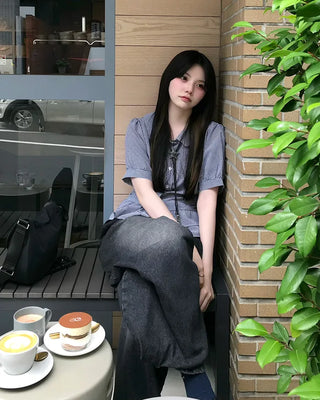 Tiered Shirring Blouse