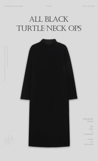 Black turtleneck dress - 2 sizes