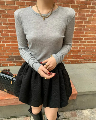 Slim-fit long-sleeved T-shirt