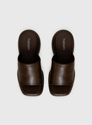 Therapy Flaunt Platform Sandals Brown
