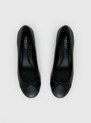 Therapy Diana Heeled Ballet Flats Black