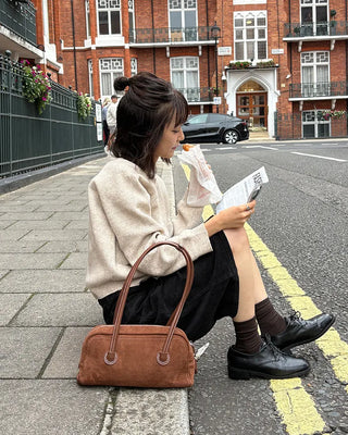 Suede Square Bag