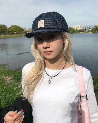 Denim Stitch Camp Cap
