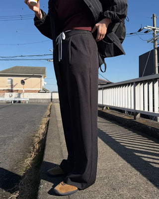 Double-waist slacks
