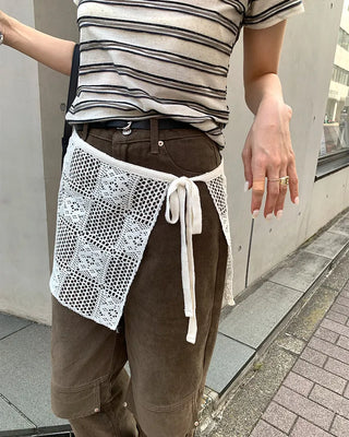 Lace wrap skirt