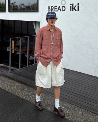 Cargo string Bermuda shorts