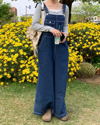 Loose-fit overalls