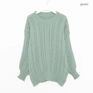 Loose-fit twisted knit