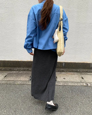 Oversized collared shirt