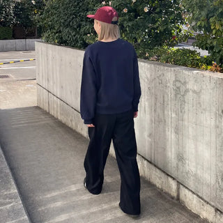 Stitched raglan sweatshirt