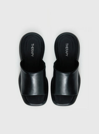 Therapy Flaunt Platform Sandals Black